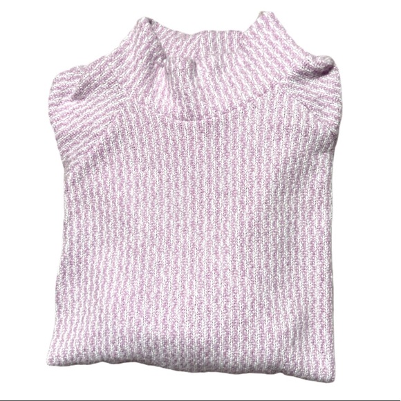Gibson Knitted Turtleneck Sweater Pink Size Small - Picture 2 of 8